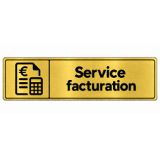 Plaque de porte Service Facturation - Signalétique en PVC