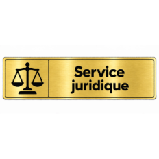 Plaque de porte Service Juridique - Signalétique en PVC