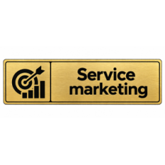 Plaque de porte Service Marketing - Signalétique en PVC