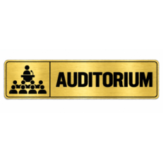 Plaque de porte Auditorium - Signalétique en PVC