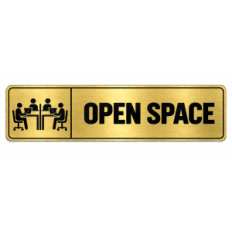 Plaque de porte Open Space - Signalétique en PVC