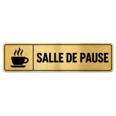 Plaque de porte Salle de Pause - Signalétique en PVC