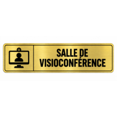 Plaque de porte Salle de Visioconférence - Signalétique en PVC