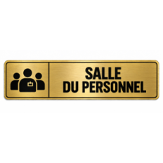 Plaque de porte Salle du Personnel - Signalétique en PVC