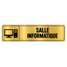 Plaque de porte Salle Informatique - Signalétique en PVC