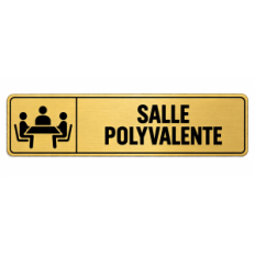 Plaque de porte Salle Polyvalente - Signalétique en PVC