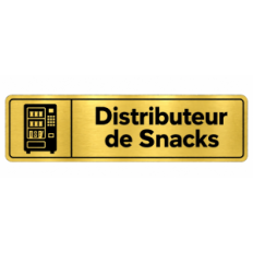Plaque de porte Distributeur de Snacks - Signalétique en PVC