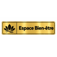 Plaque de porte Espace Bien-être - Signalétique en PVC