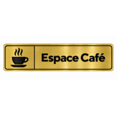 Plaque de porte Espace Café - Signalétique en PVC