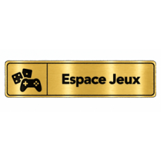 Plaque de porte Espace Jeux - Signalétique en PVC