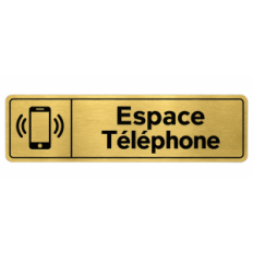 Plaque de porte Espace Téléphone - Signalétique en PVC