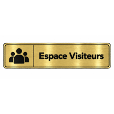 Plaque de porte Espace Visiteurs - Signalétique en PVC