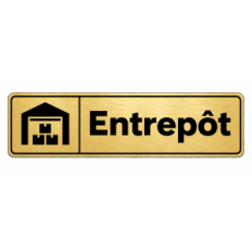 Plaque de porte Entrepôt - Signalétique en PVC