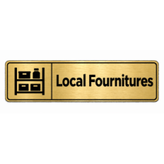 Plaque de porte Local Fournitures - Signalétique en PVC