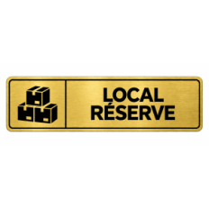 Plaque de porte Local Réserve - Signalétique en PVC