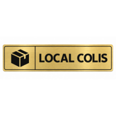 Plaque de porte Local Colis - Signalétique en PVC