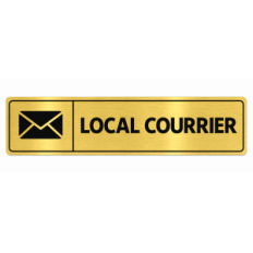 Plaque de porte Local Courrier - Signalétique en PVC