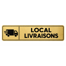Plaque de porte Local Livraisons - Signalétique en PVC