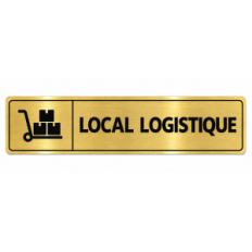Plaque de porte Local Logistique - Signalétique en PVC