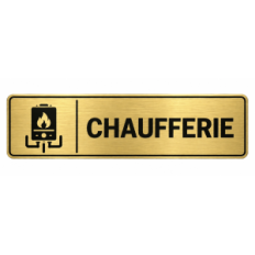 Plaque de porte Chaufferie - Signalétique en PVC