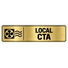 Plaque de porte Local CTA - Signalétique en PVC