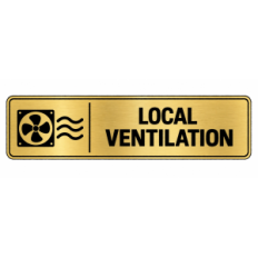 Plaque de porte Local Ventilation - Signalétique en PVC