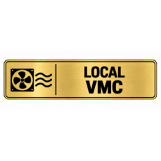 Plaque de porte Local VMC - Signalétique en PVC