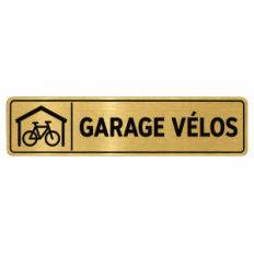 Plaque de porte Garage Vélos - Signalétique en PVC