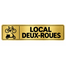 Plaque de porte Local Deux-Roues - Signalétique en PVC