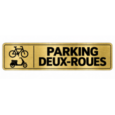 Plaque de porte Parking Deux-Roues - Signalétique en PVC