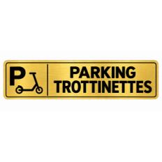 Plaque de porte Parking Trottinettes - Signalétique en PVC