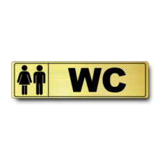 Plaque de porte WC - Signalétique en PVC