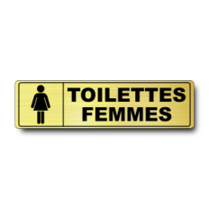 Plaque de porte Toilettes Femmes - Signalétique en PVC