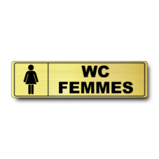 Plaque de porte WC Femmes - Signalétique en PVC