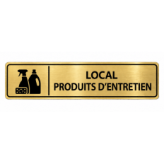 Plaque de porte Local Produits d’Entretien - Signalétique en PVC