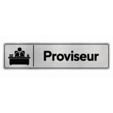 Plaque de porte Proviseur - Signalétique Lycée