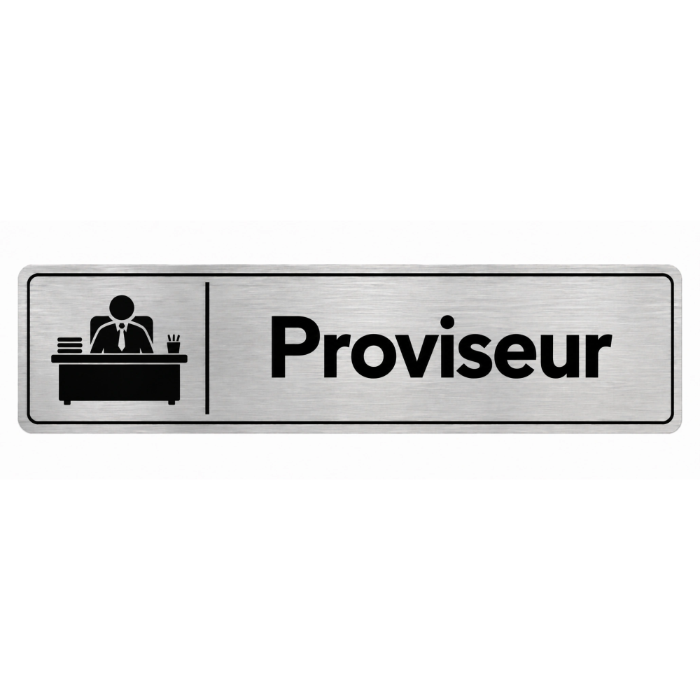 Plaque de porte Proviseur - Signalétique Lycée