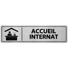 Plaque de porte Accueil Internat - Signalétique Lycée