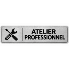 Plaque de porte Atelier Professionnel - Signalétique Lycée