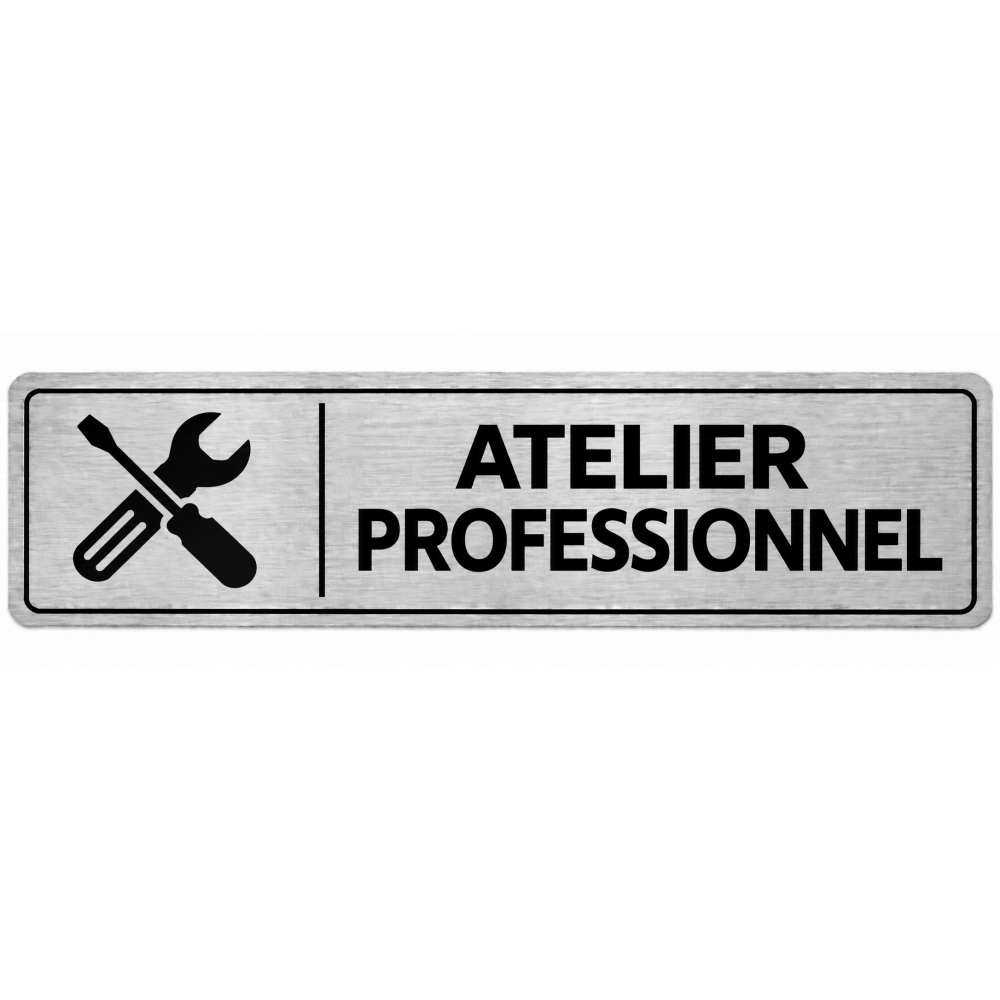 Plaque de porte Atelier Professionnel - Signalétique Lycée