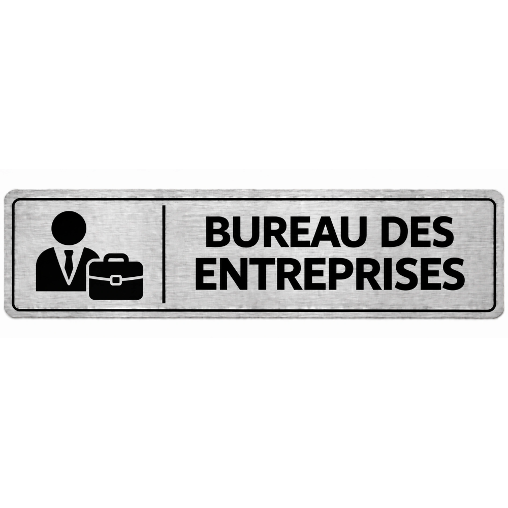 Plaque de porte Bureau des Entreprises - Signalétique Lycée