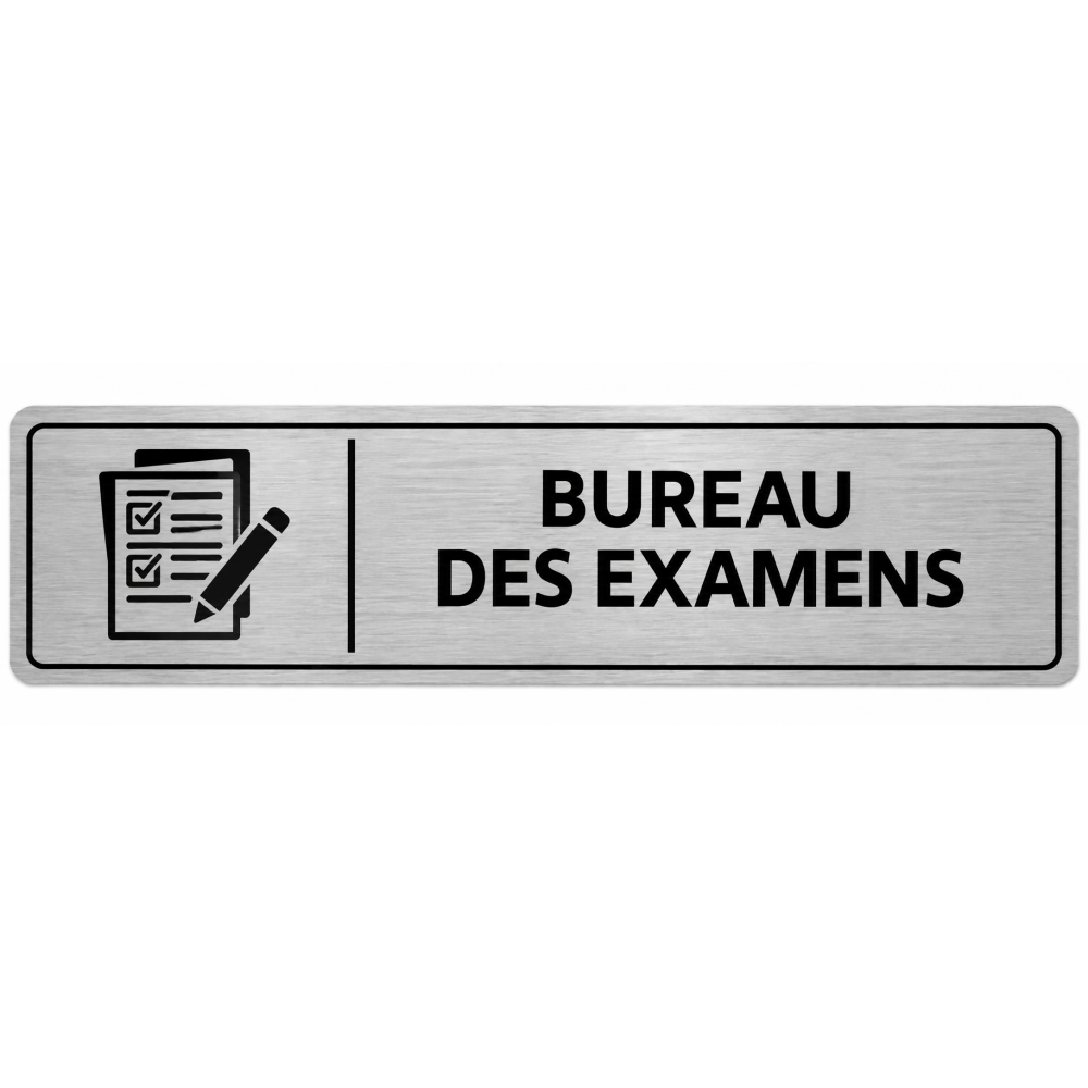 Plaque de porte Bureau des Examens - Signalétique Lycée