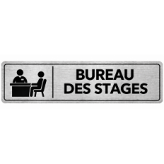 Plaque de porte Bureau des Stages - Signalétique Lycée