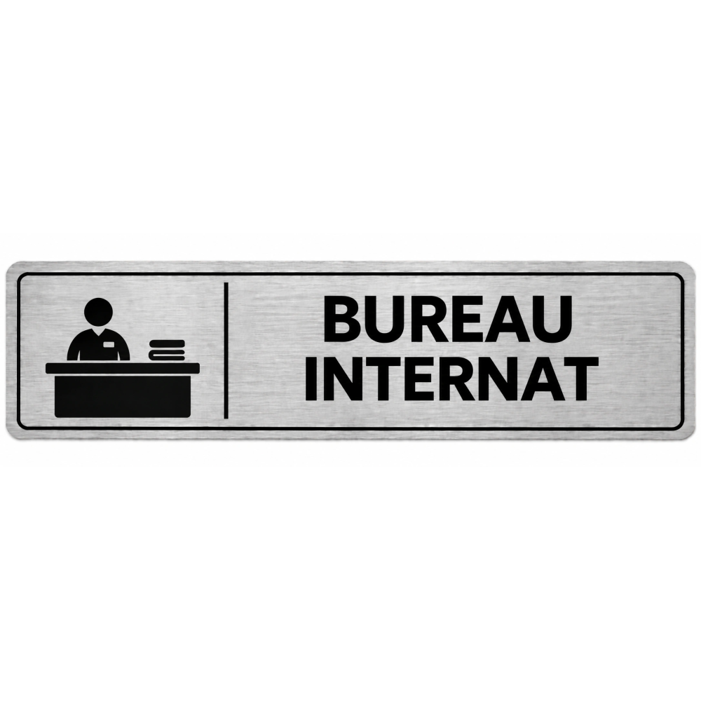 Plaque de porte Bureau Internat - Signalétique Lycée