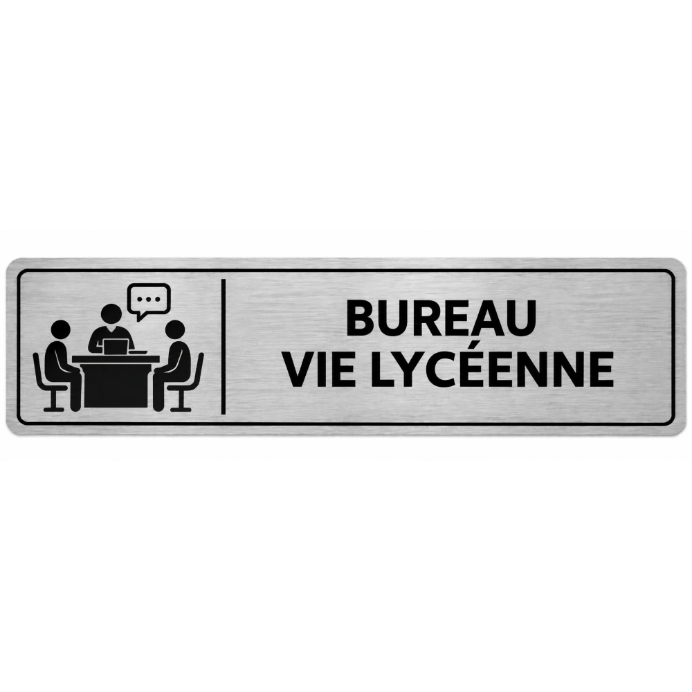 Plaque de porte Bureau Vie Lycéenne - Signalétique Lycée