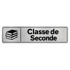 Plaque de porte Classe de Seconde - Signalétique Lycée