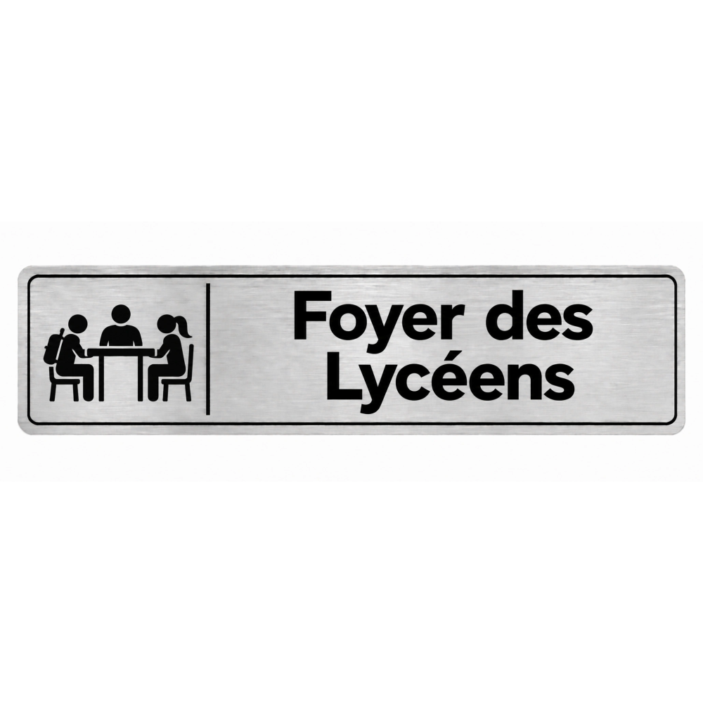 Plaque de porte Foyer des Lycéens - Signalétique Lycée