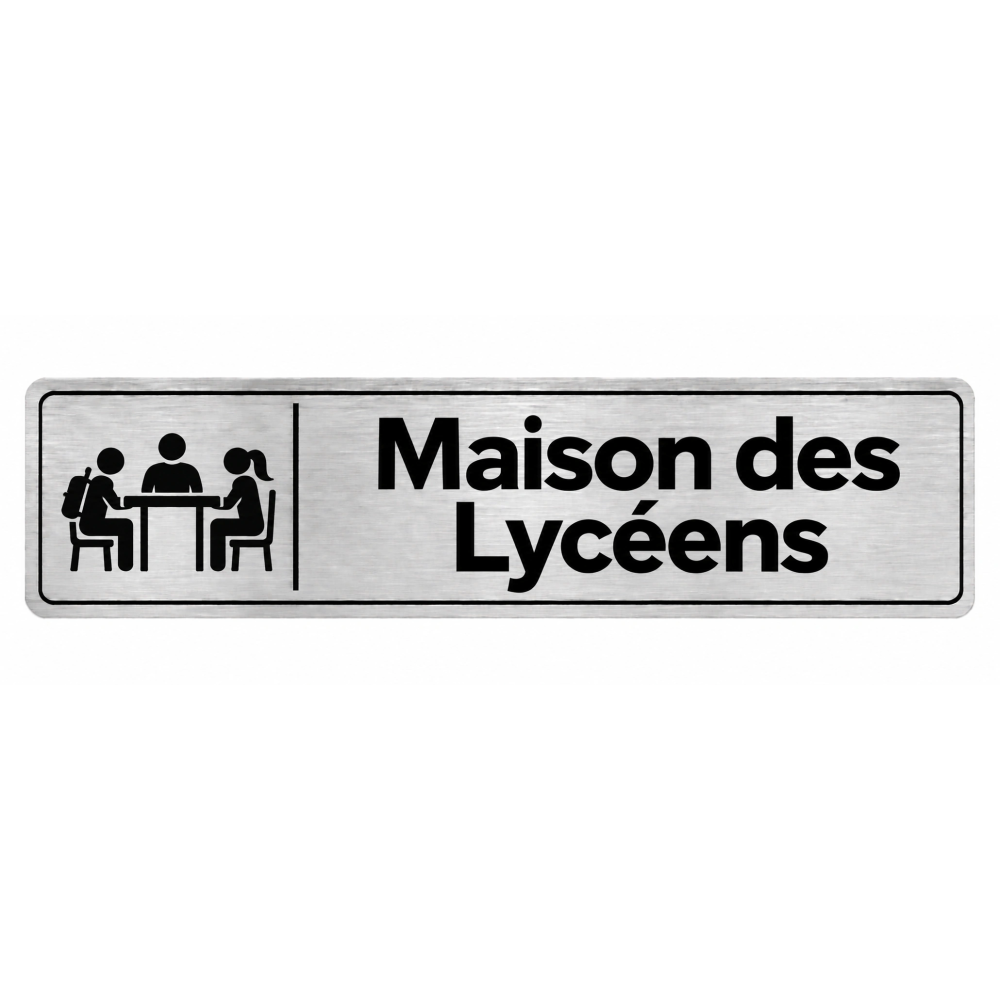 Plaque de porte Maison des Lycéens - Signalétique Lycée