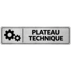 Plaque de porte Plateau Technique - Signalétique Lycée