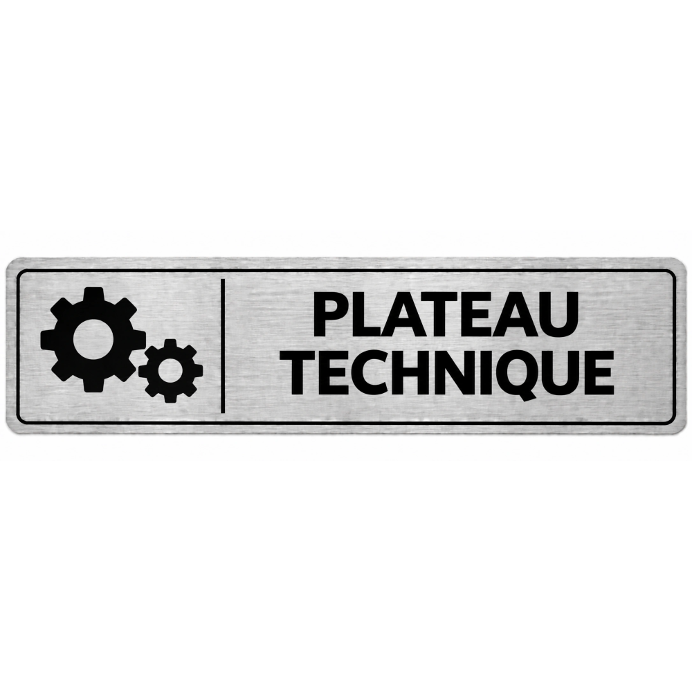 Plaque de porte Plateau Technique - Signalétique Lycée